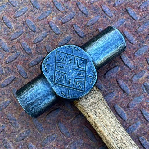 3 pound decorated rounding hammer