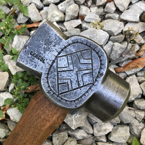 2.5 pound decorated rounding hammer