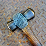3.5 pound decorated rounding hammer