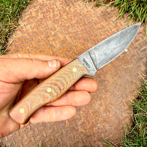 3 5/8" EDC - tan micarta