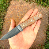 3 5/8" EDC - tan micarta