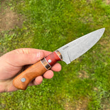 Drop point hunting knife