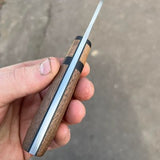 Drop point hunting knife