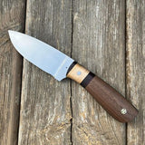 Drop point hunting knife