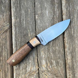 Drop point hunting knife