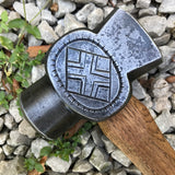 2.5 pound decorated rounding hammer