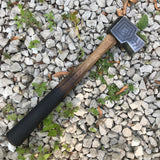 2 pound decorated bladesmith hammer